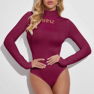 Women's Turtleneck Long Sleeve Bodysuit