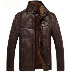 Mountainskin Leather Jacket Men Coats